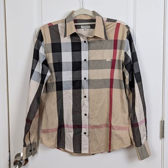 Burberry London | Classic Check Plaid Button Shirt XXL - Picture 1 of 8